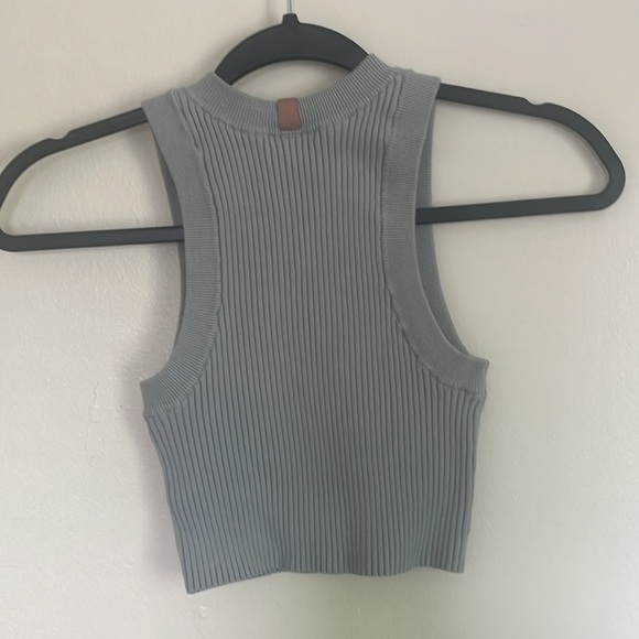 Discontinued Cozy Cotton Silk Ribbed Crop - Picture 3 of 3